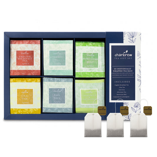 Leafy Assortment Tea Box Gift Set - 60 Teabags