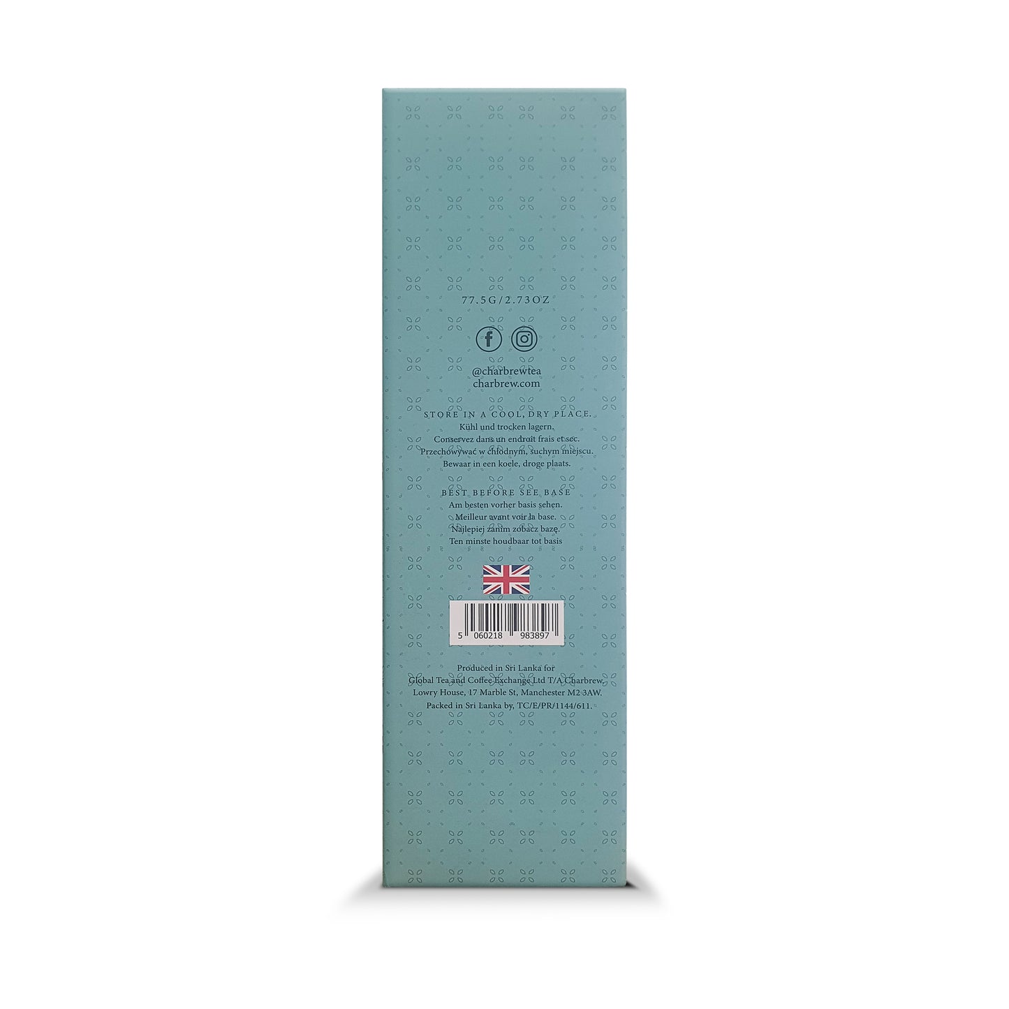 British Themed Union Jack 8 Box Tea Stack Gift Box Green – 40 Teabags