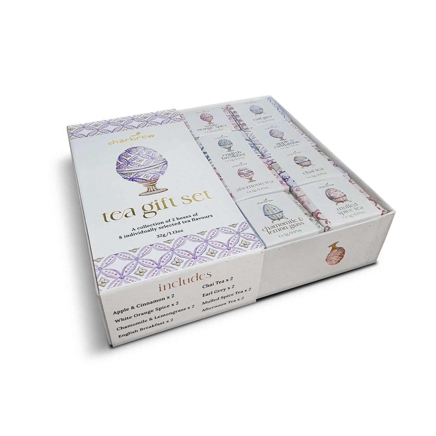 Egg Assortment Tea Box Gift Set - 16 Teabags