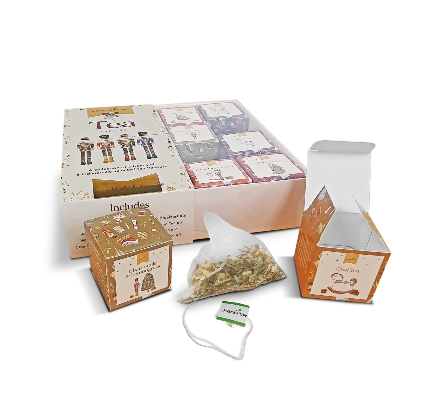 Nutcracker Assortment Tea Box Gift Set - 16 Teabags