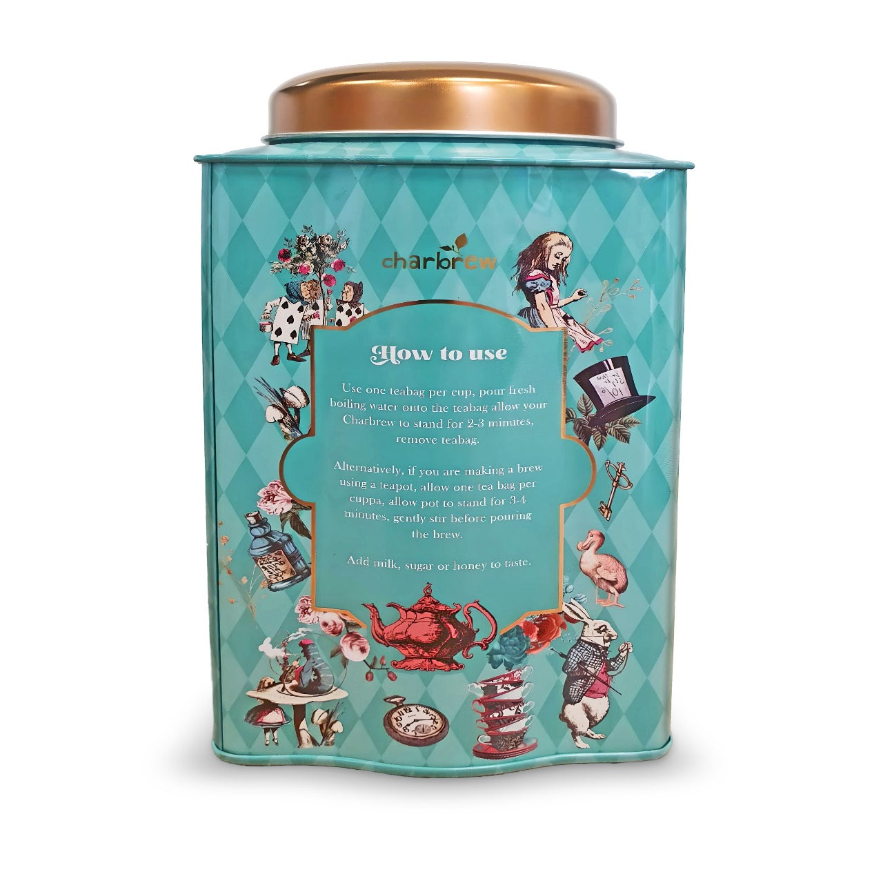 Alice In Wonderland English Breakfast Tea Tin – 100 Teabags