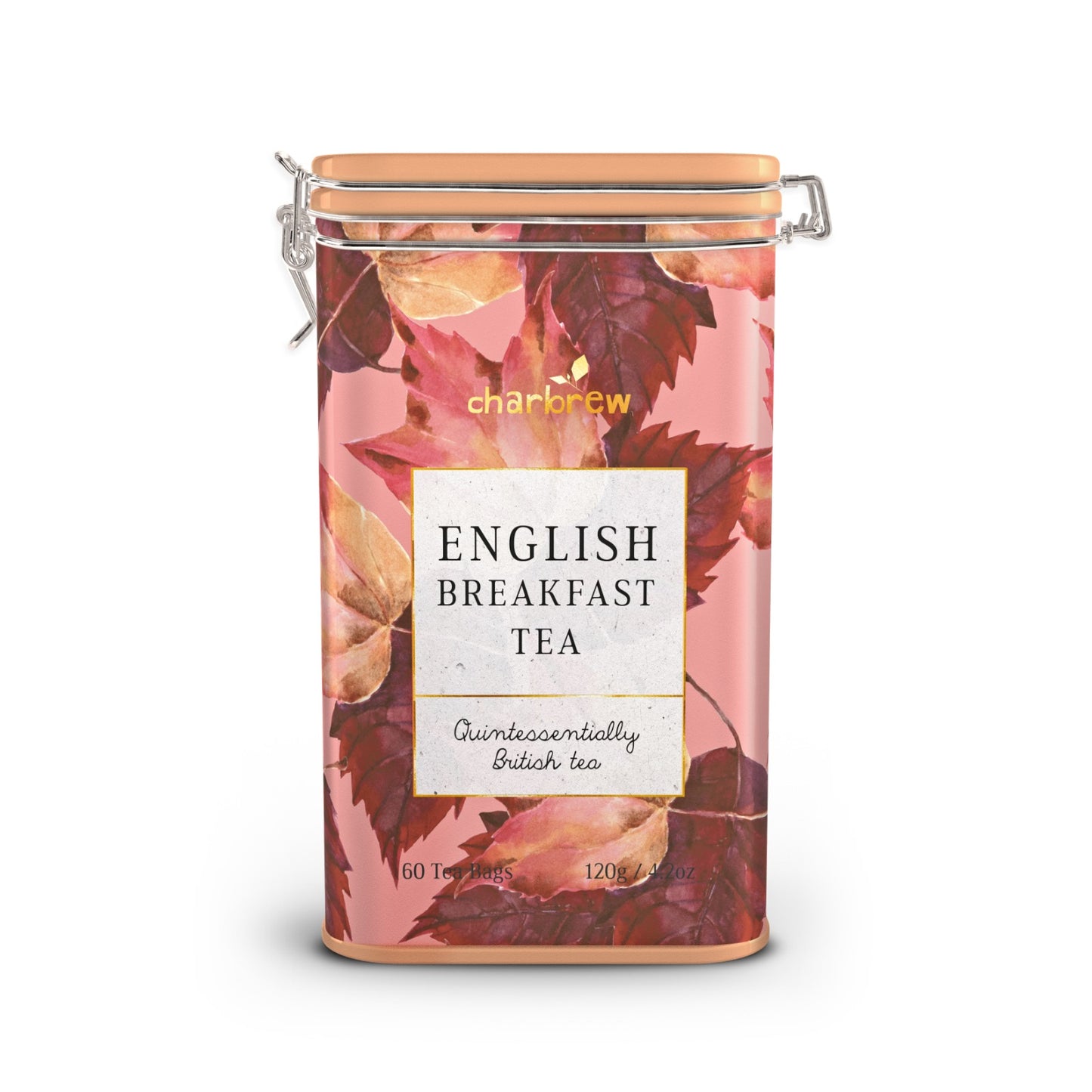 Autumn Floral English Breakfast Tea Tin – 60 Teabags