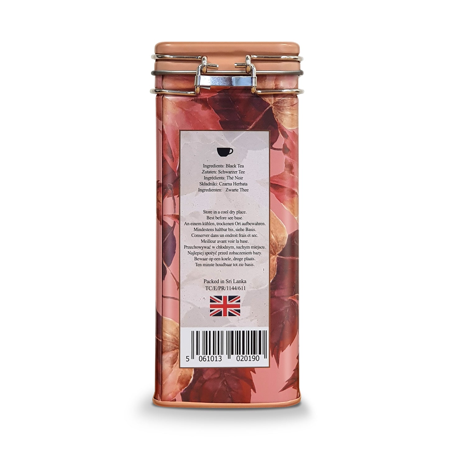Autumn Floral English Breakfast Tea Tin – 60 Teabags