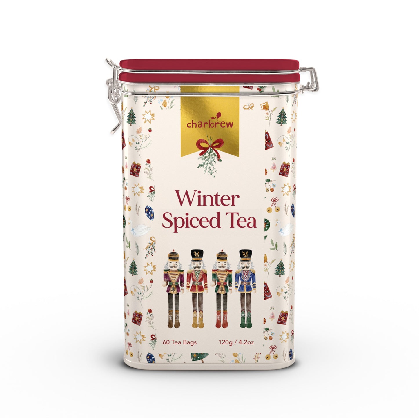 Winter Spiced Nutcracker Christmas Tea Tin – 60 Teabags