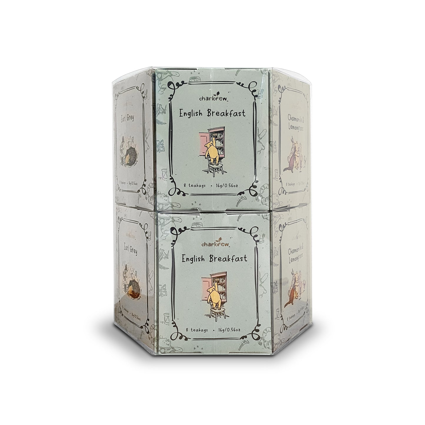 Winnie Double Hex Tea Gift Set - 96 Teabags