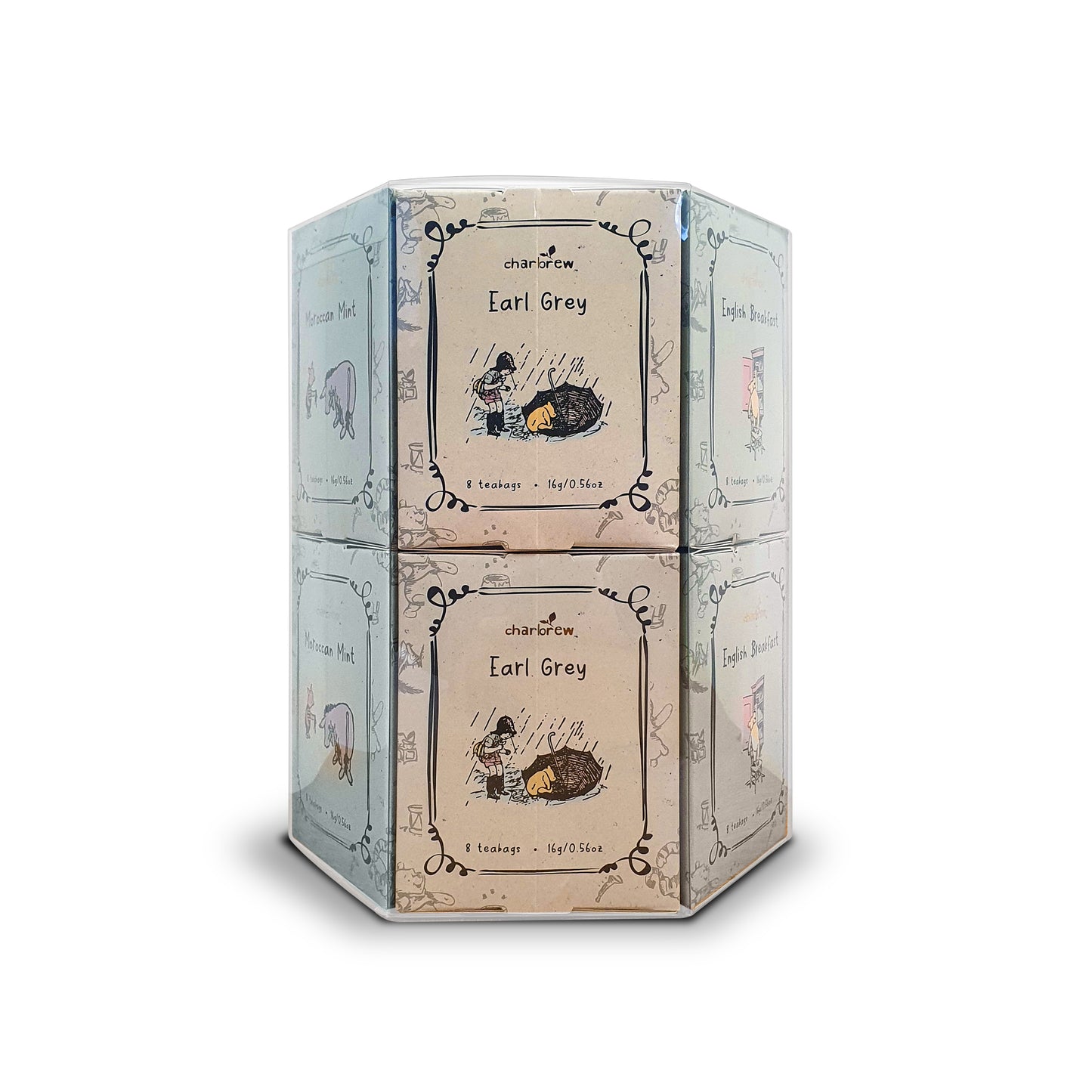 Winnie Double Hex Tea Gift Set - 96 Teabags