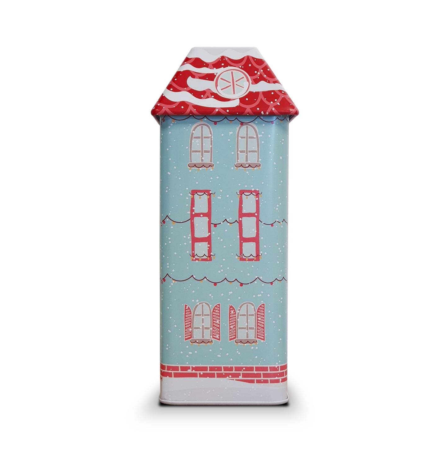 Winter Spice Painted House Christmas Tea Tin – 80 Teabags