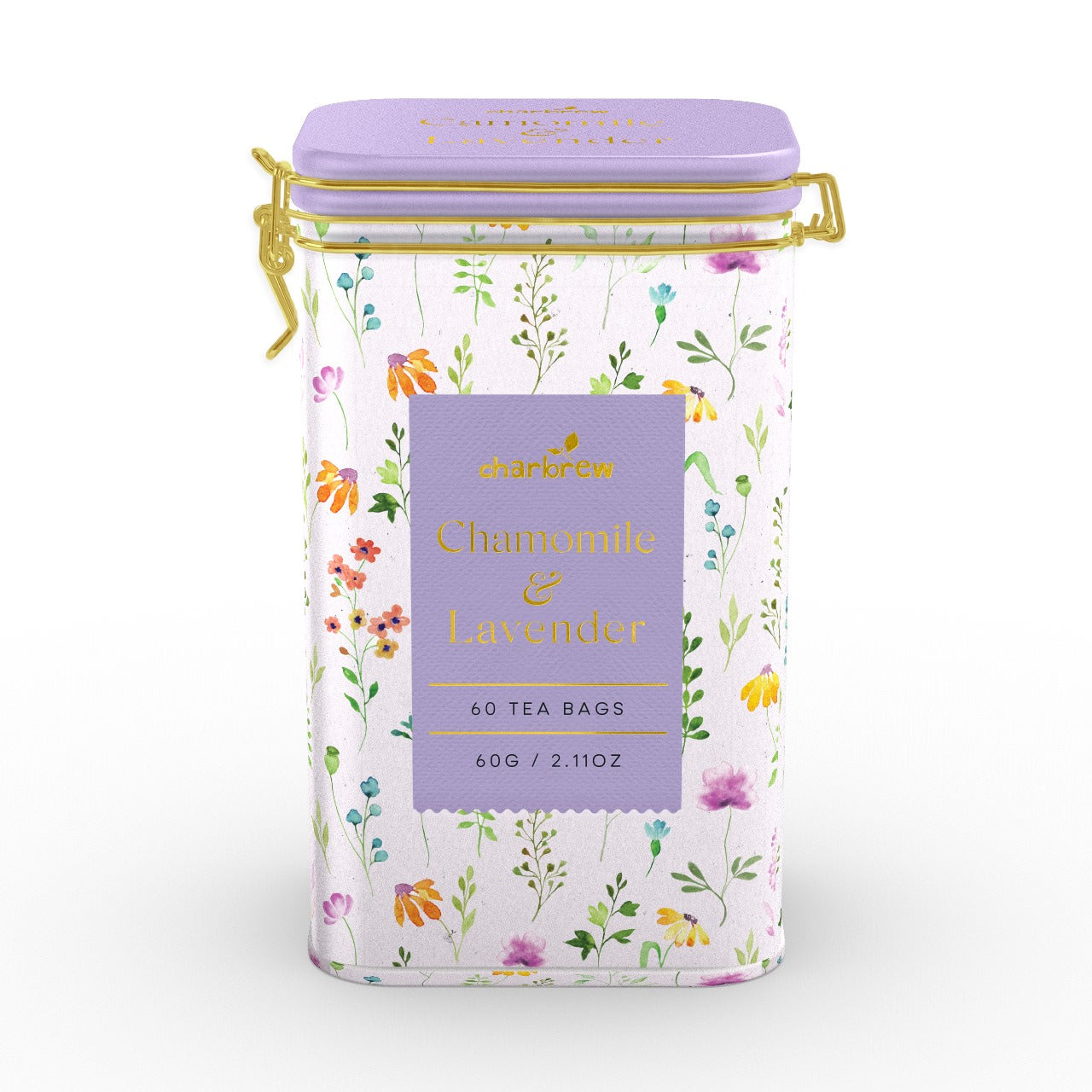 Wildflower Chamomile & Lavender Tea Tin - 60 Teabags