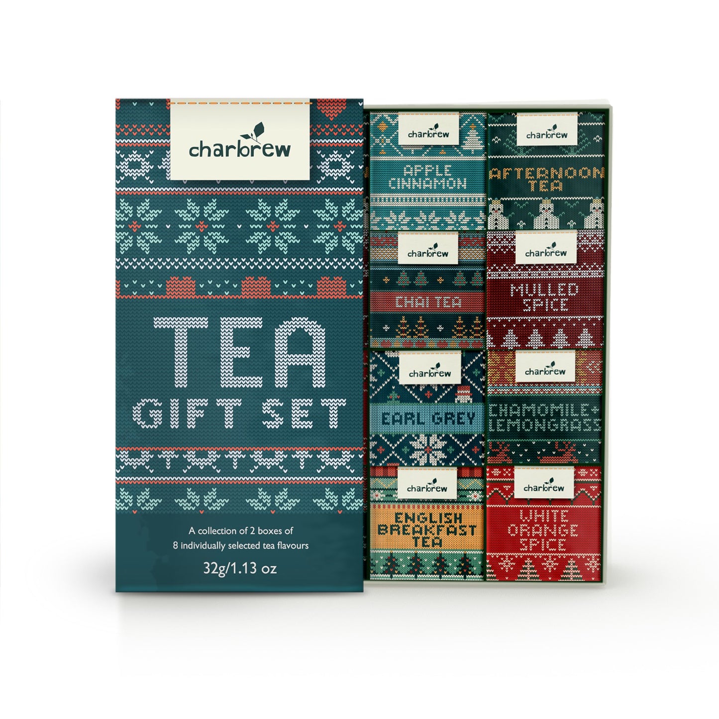 Novelty Christmas Jumper Tea Box Gift Set - 16 Teabags