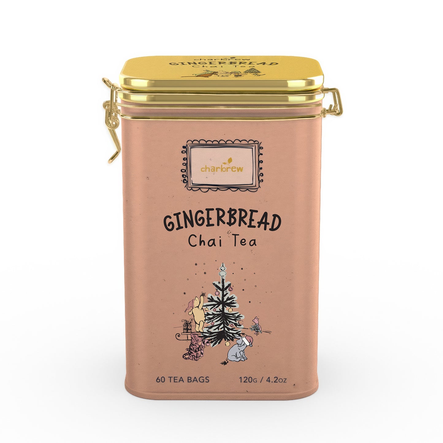 Gingerbread Chai Winnie Tea Tin – 60 Teabags