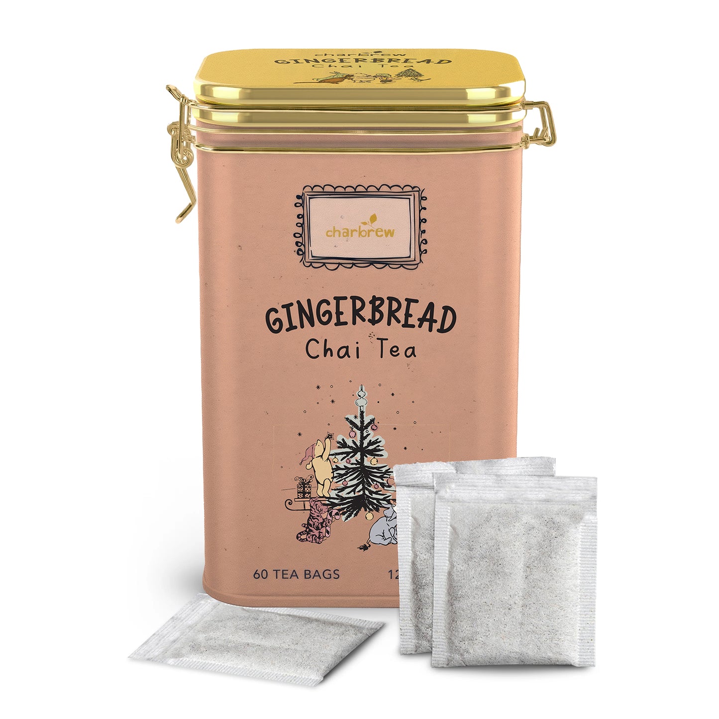 Gingerbread Chai Winnie Tea Tin – 60 Teabags