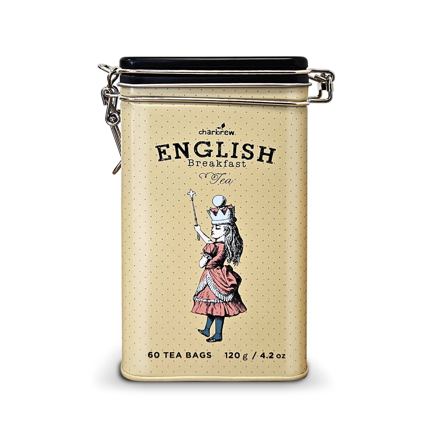 Crown & Cat Alice English Breakfast Tea Tin - 60 Teabags