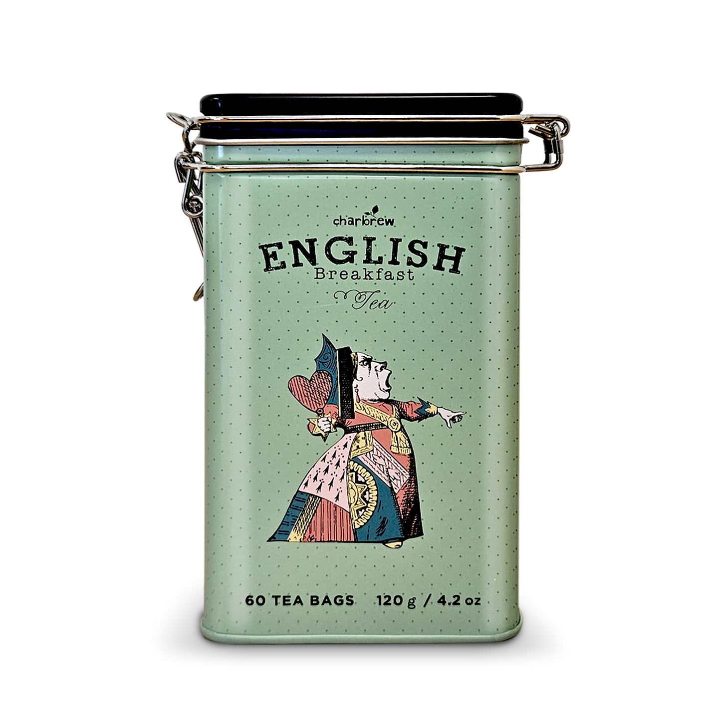 Queen Of Hearts Alice English Breakfast Tea Tin - 60 Teabags