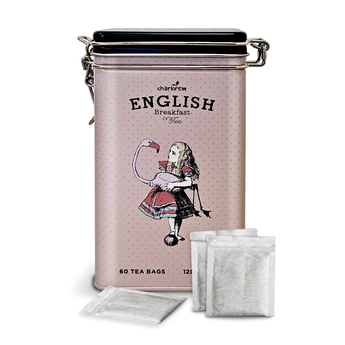 Flamingo Alice English Breakfast Tea Tin - 60 Teabags