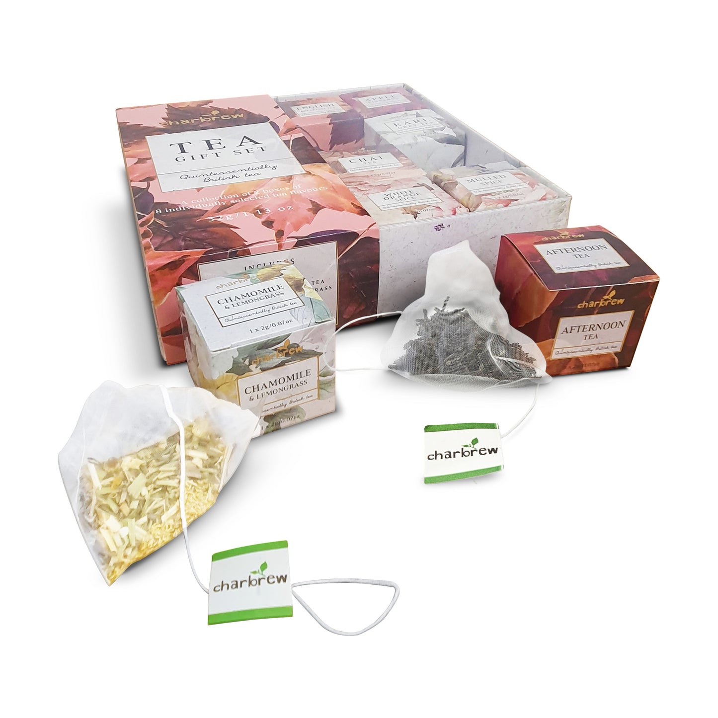 Autumn Floral Assortment Tea Box Gift Set - 16 Teabags