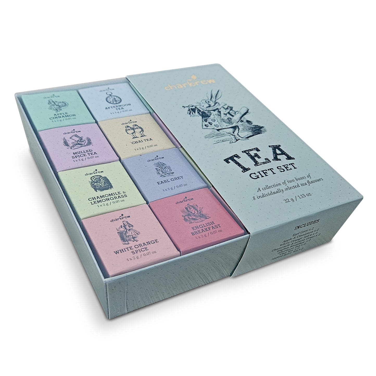 Alice In Wonderland Assortment Tea Box Gift Set - 16 Teabags