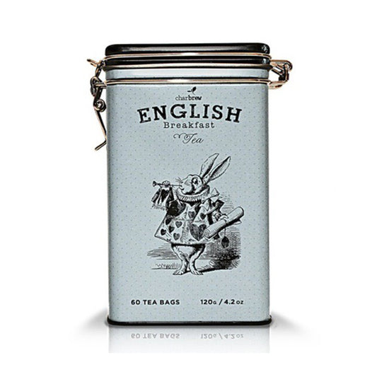 Limited Edition Mad Hatter English Breakfast Tea Tin - 60 Teabags