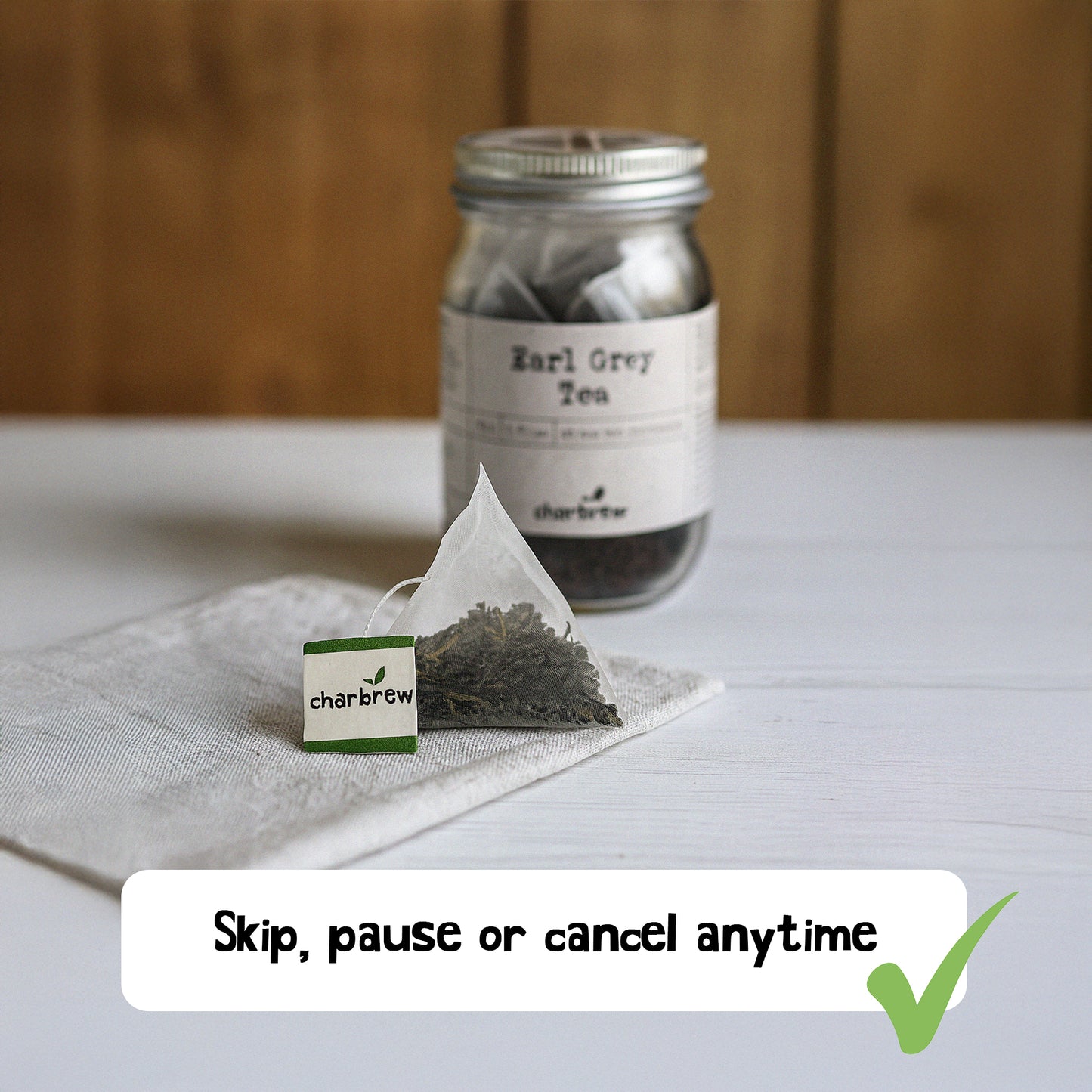 Monthly Tea Subscription - 2 Mason Jar Blends, 30+ Cups a Month