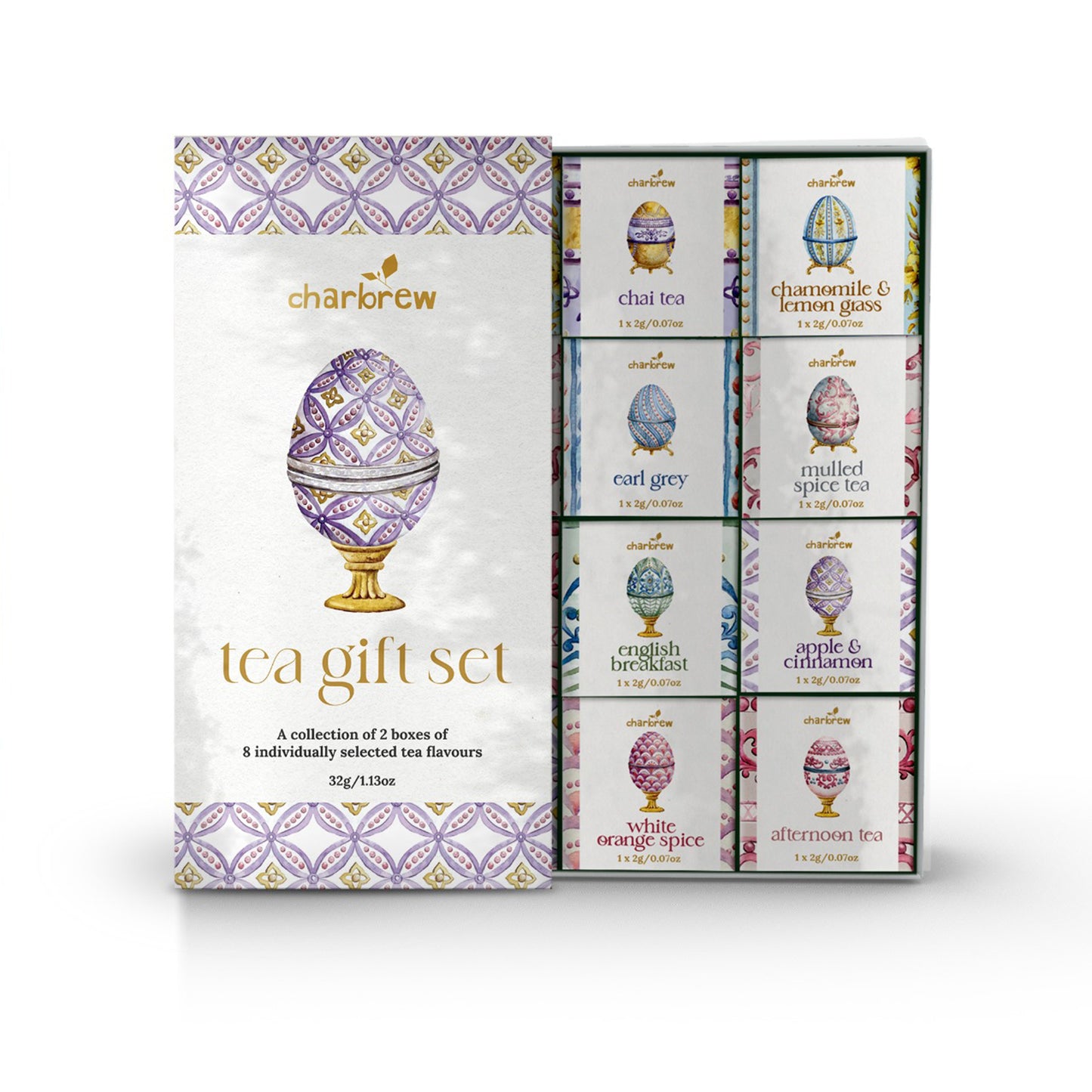Egg Assortment Tea Box Gift Set - 16 Teabags