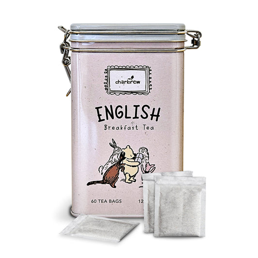 English Breakfast Winnie Tea Tin - 60 Teabags