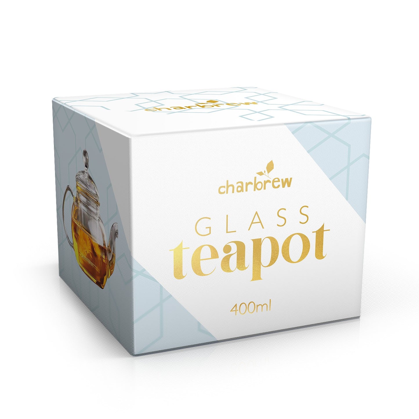 Glass Tea Pot & Tea Strainer For Loose Leaf Tea 400ml