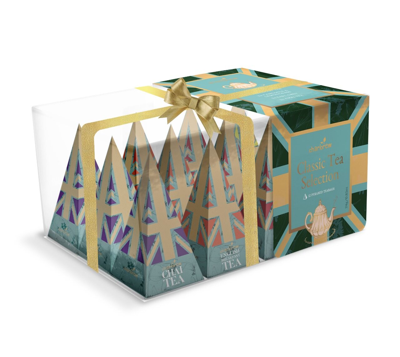 British Classic Tea Pyramid Gift Box - 12 Teabags