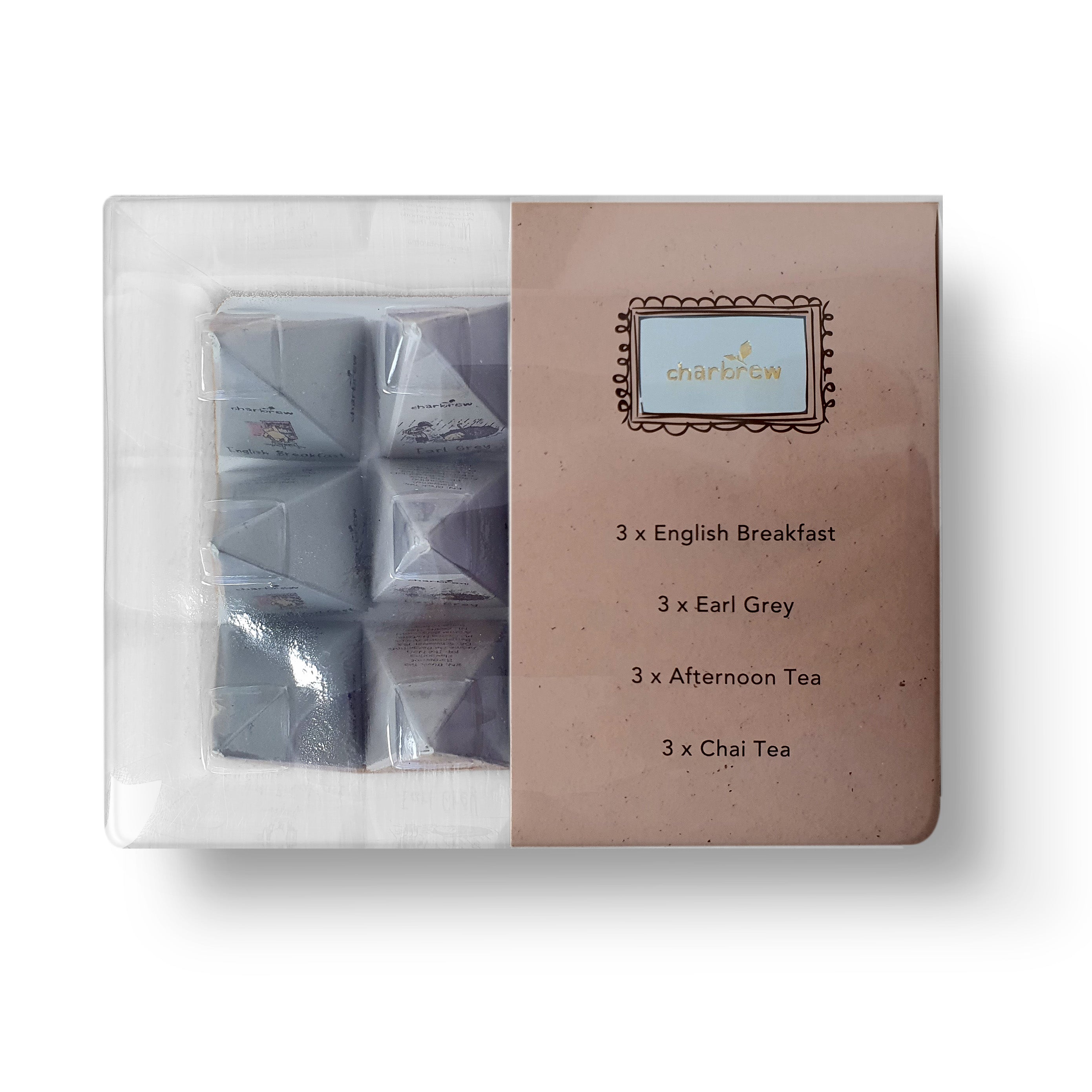 Winnie Classic Tea Pyramid Gift Box - 12 Teabags – Charbrew Tea