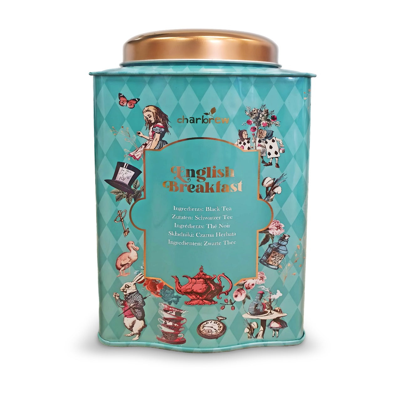 Alice In Wonderland English Breakfast Tea Tin – 100 Teabags