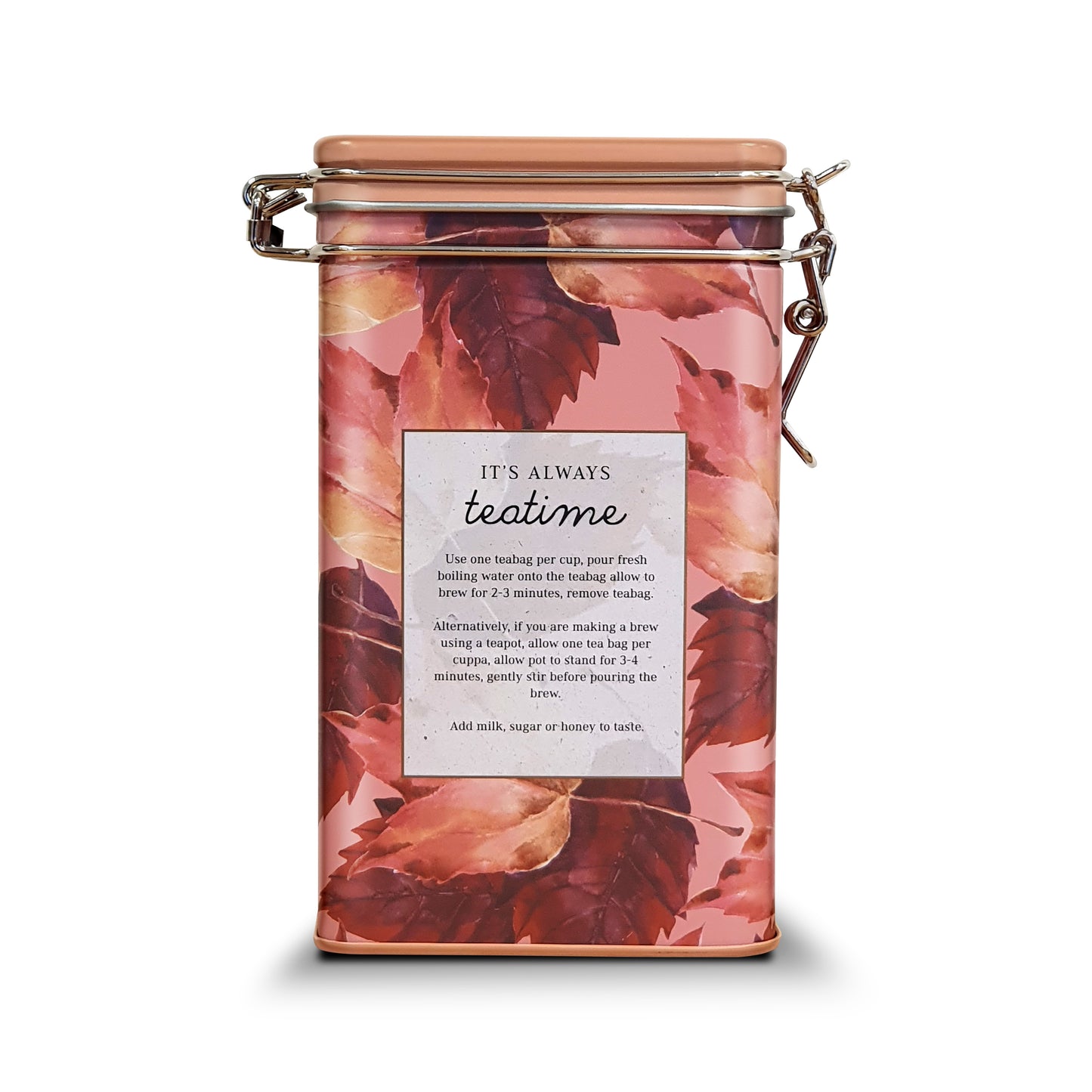Autumn Floral English Breakfast Tea Tin – 60 Teabags