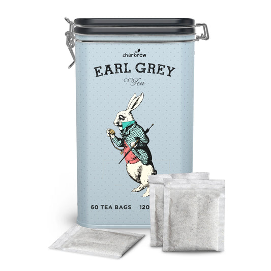 Tea Time Earl Grey Alice In Wonderland Tea Tin - 60 Teabags