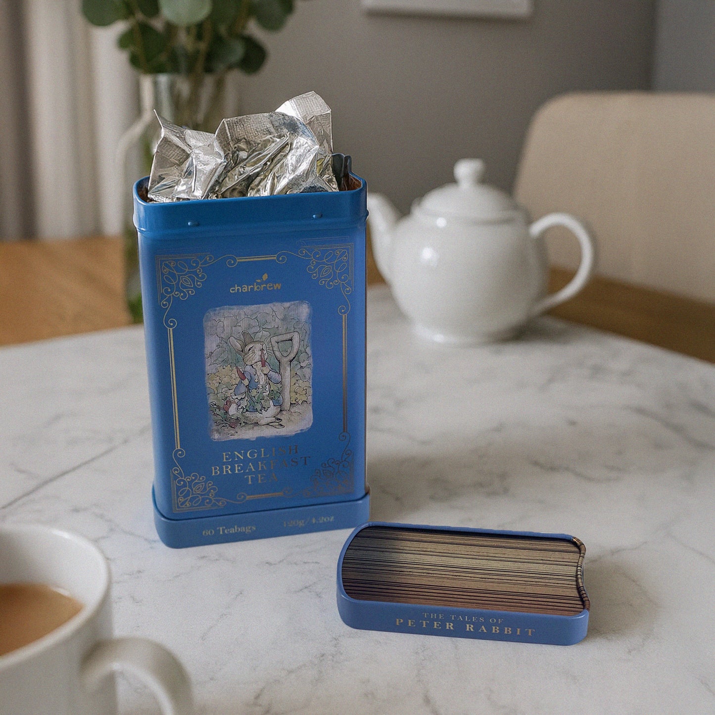 Peter Rabbit English Breakfast Tea Tin Book - 60 Teabags