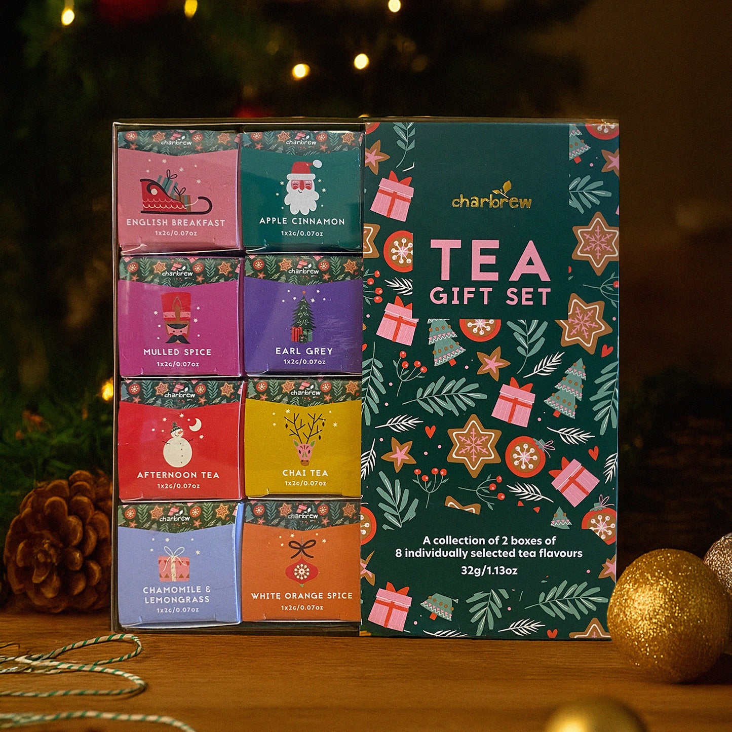 Christmas Characters Tea Box Gift Set - 16 Teabags