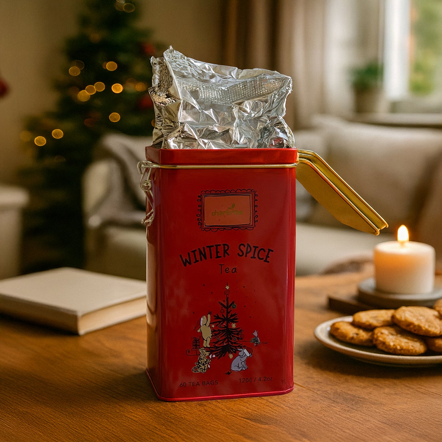 Winter Spiced Winnie Tea Tin – 60 Teabags