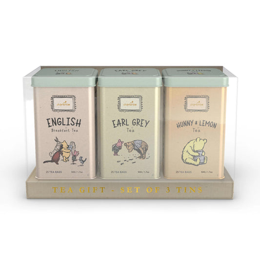 Set of 3 Winnie Tea Tins – 75 Teabags