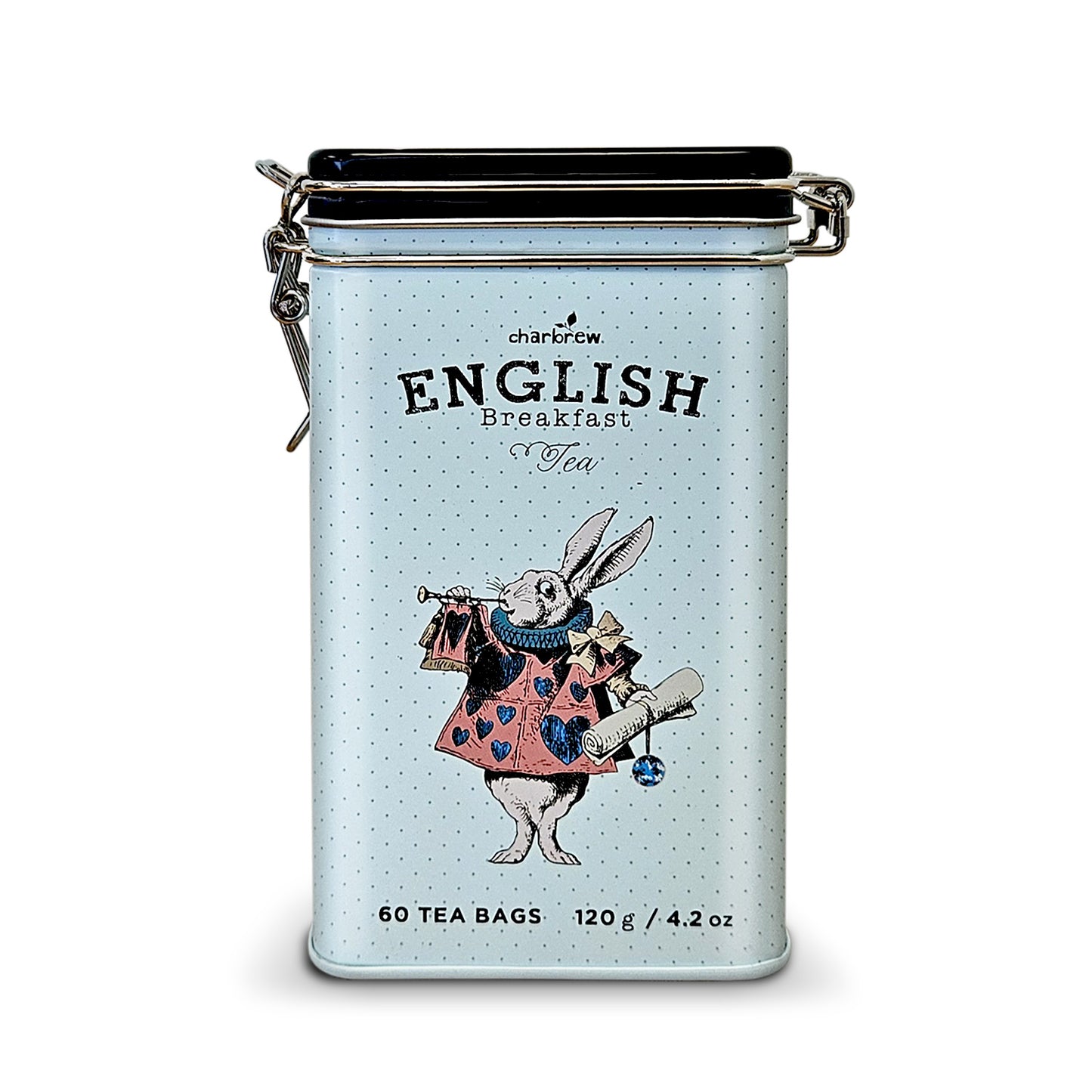 Blue Rabbit Alice English Breakfast Tea Tin - 60 Teabags