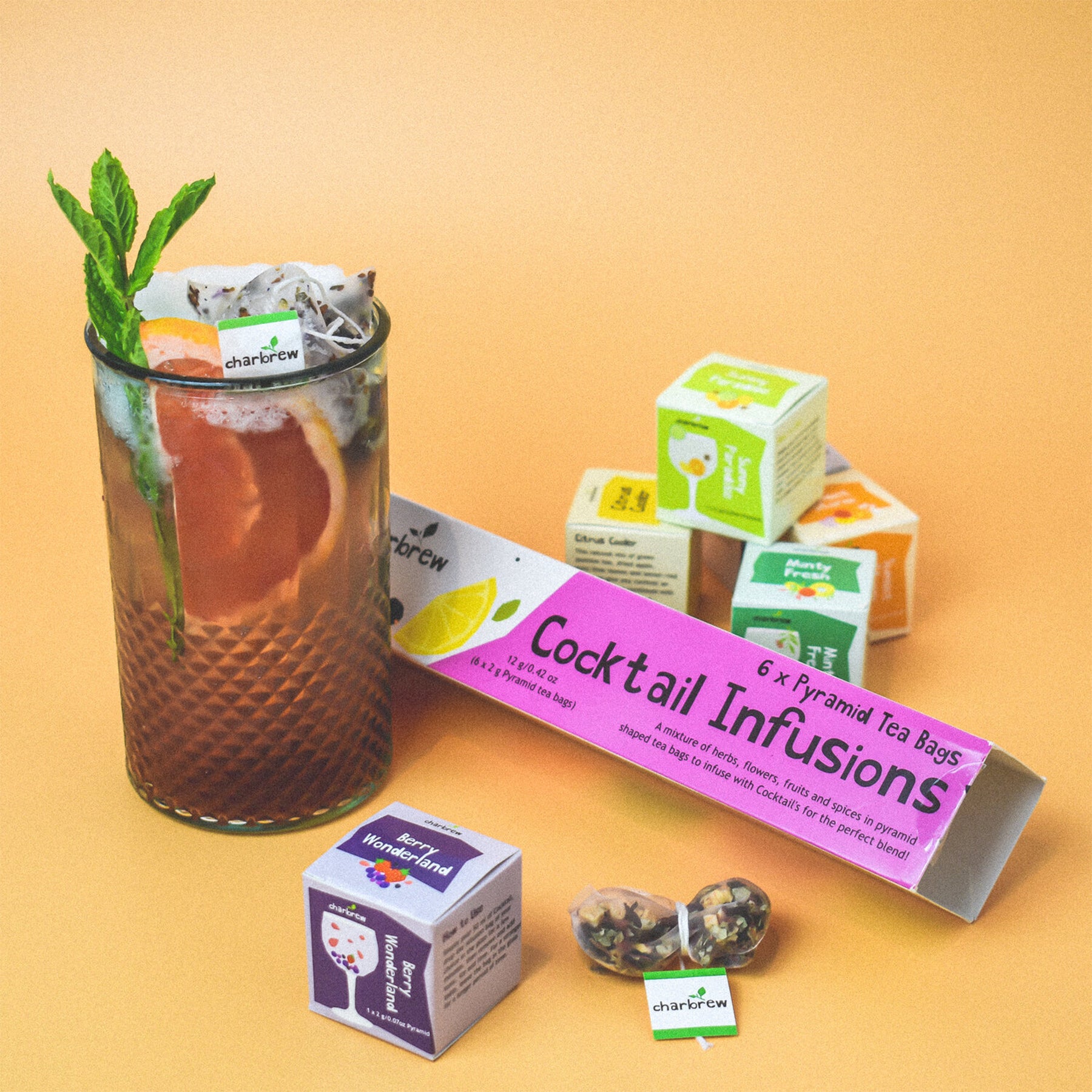 Cocktail tea infusion gift set 