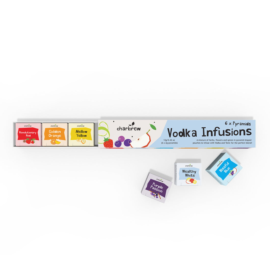 6 x Premium Vodka Infusion Tea Pyramids – Charbrew Tea