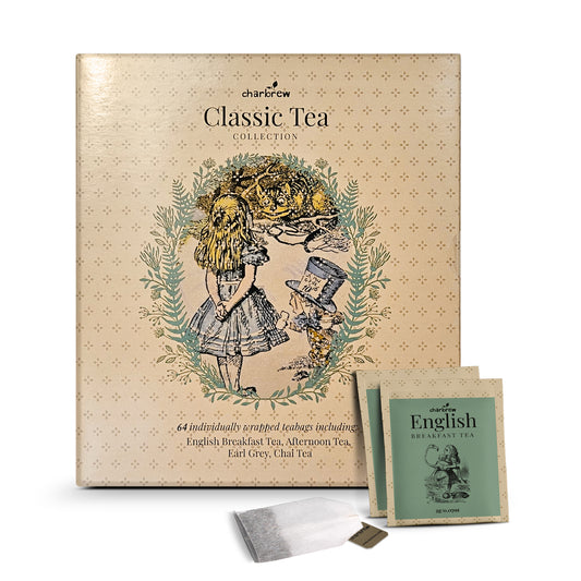 Alice In Wonderland Tea Book Gift - 64 Individually Wrapped Teabags