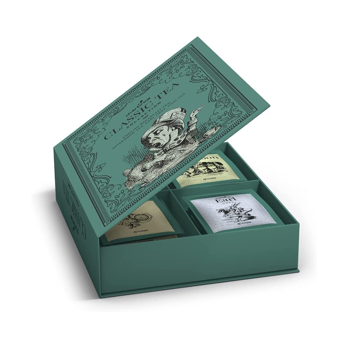 Mad Hatter Tea Book Gift - 64 Individually Wrapped Teabags