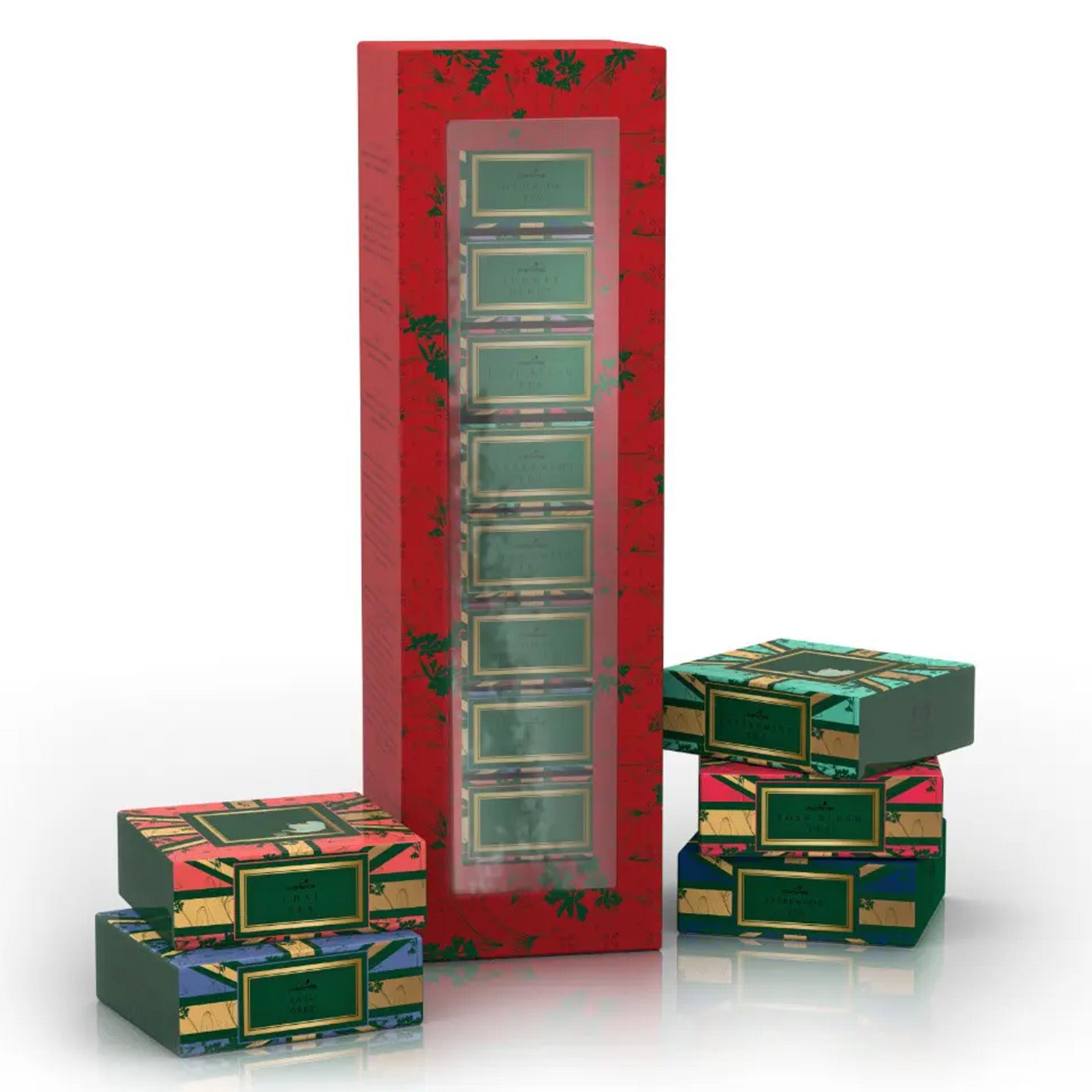 British Themed Union Jack 8 Box Tea Stack Gift Box Red – 40 Teabags ...